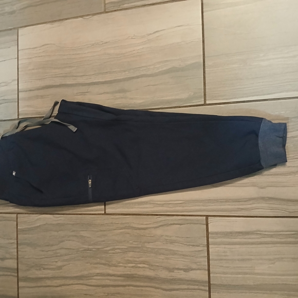 Figs Blue Sweatpants with Elastic Cuffs and Tapered Leg - Picture 5 of 6